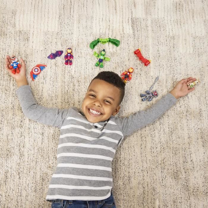 Hasbro Pack 6 figurines Iron Man Avengers en armure Marvel Iron Man and his Awesome Friends dès 3 ans - vue 4
