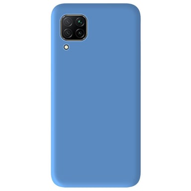 Coque silicone unie Mat Bleu compatible Huawei P40 Lite