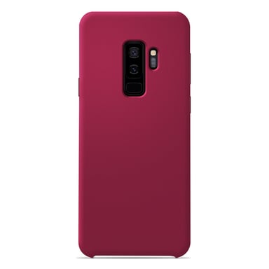 Coque silicone unie Soft Touch Rouge Passion compatible Samsung Galaxy S9 Plus