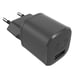 Mini chargeur USB-A 12W | Gris foncé