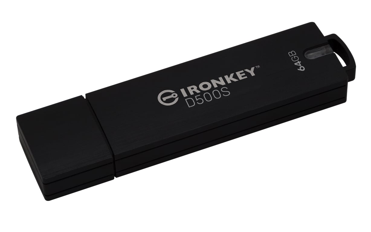 Kingston Technology IronKey 64 Go D500S FIPS 140-3 Lvl 3 (en attente) AES-256 - Neuf