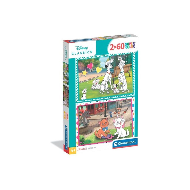 Clementoni Puzzle Enfant 2X60 Pièces WD Classic Walt Disney Fabriqué en Italie 24823 - vue 8