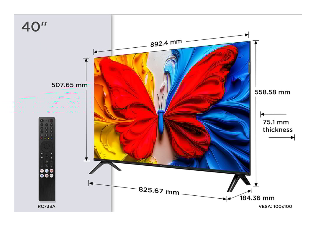 TCL 40S5K TV 101 6 cm 40 Full HD Smart TV Wifi Neuf - vue 3