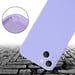 Tour de cou chaîne pour Apple iPhone 14 en LIQUID LIGHT PURPLE Housse de protection en silicone avec cordelette réglable