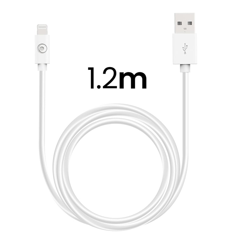 Kit Chargeur USB A 2. + Câble USB A / Lightning 1.2m Bigben - vue 4