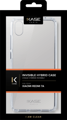 Coque hybride invisible pour Xiaomi Redmi 7A, Transparent