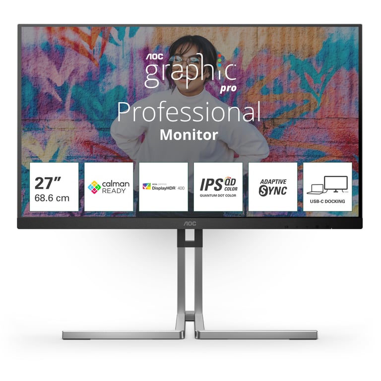 AOC 27 LED Graphic Pro Q27U3CV - vue 2