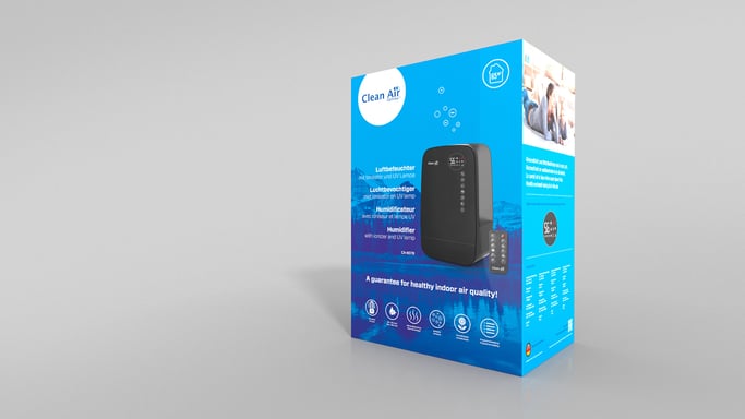 Clean Air Optima - Humidificateur avec ioniseur CA-607B Smart - espaces jusqu'à 65m² / 160m³