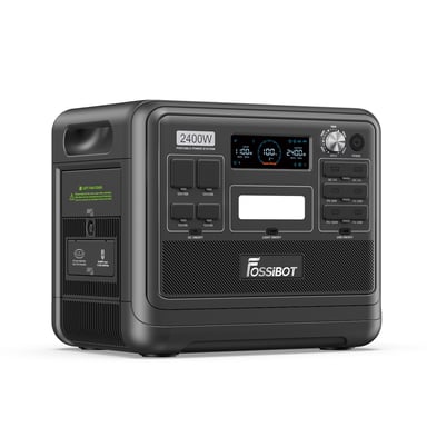 Central eléctrica portátil FOSSiBOT F2400 2048Wh Negro 2400W LiFePO4
