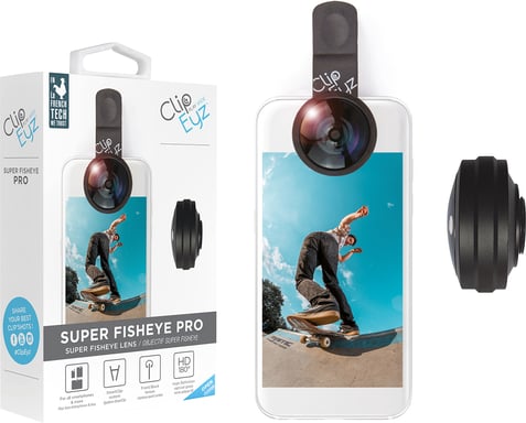Objectifs caméra Super Fisheye pour smartphone Clipeyz