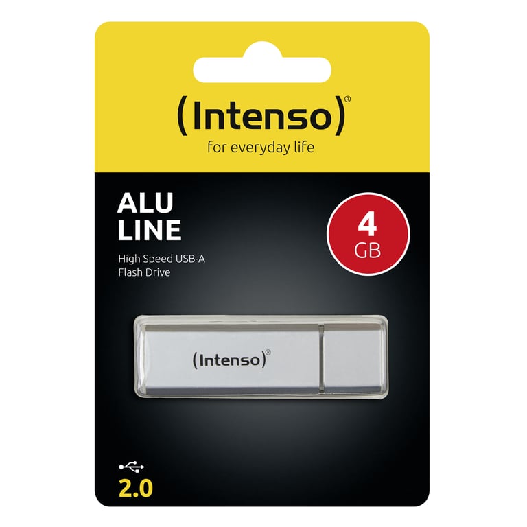 Intenso Alu Line lecteur USB flash 4 Go USB Type-A 2.0 Argent - Neuf