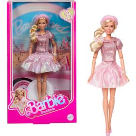 Barbie Le Film Poupée à Collectionner inspirée du Film avec Margot Robbie avec Une Tenue composée d’Un Chemisier et d’Un Tutu Roses Une Coiffure emblématique et des Bijoux Assortis JBJ53 - vue 2