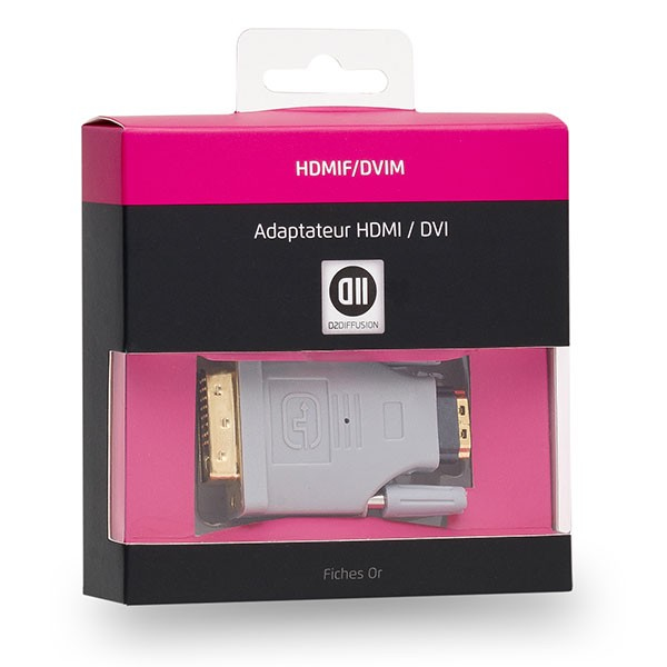 D2 Diffusion D2ADPHDMIFDVIM changeur de genre de câble HDMI Type A (Standard) DVI - Neuf
