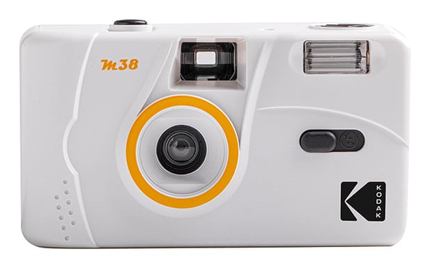 KODAK - Appareil Photo Rechargeable KODAK M38-35mm, Objectif Haute Qualité, Flash Intégré, Pile AA - Blanc