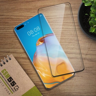 Film Verre Trempe pour ''HUAWEI P40'' Incurve 3D Ecran Incassable 9H+ Protection 0,33mm Transparent