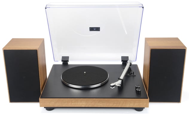 New Majestic TT 54 Tocadiscos de tracción por correa Negro, Madera