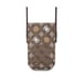 Sac à Bandoulière pour Smartphone Universel Modèle 4G Peony Emplacement de Carte Marron