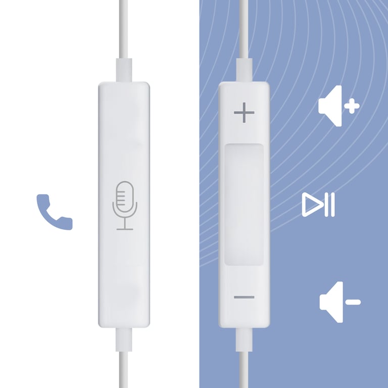 Écouteurs Filaires 3MK – USB-C, Micro Intégré, Kit Mains Libres - vue 2