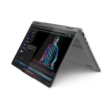 Lenovo IdeaPad 5 2-in-1 14Q8X9 Copilot+ PC Qualcomm Snapdragon X1P-42-100 Hybride (2-en-1) 35,6 cm (14'') Écran tactile WUXGA 16 Go LPDDR5x-SDRAM 1 To SSD Wi-Fi 7 (802.11be) Windows 11 Home Allemand Gris