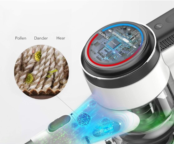 Aspirateur balai Tineco PURE ONE S12 – 2 en 1, Batterie Sec, HEPA, Sans sac - vue 3