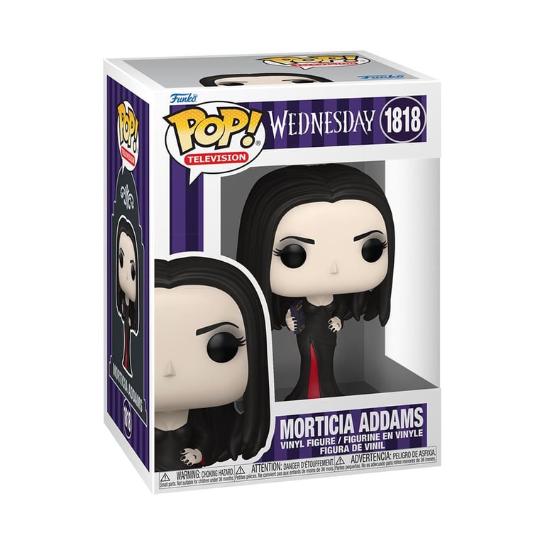 Figurine Funko Pop TV Wednesday Morticia Addams - vue 2