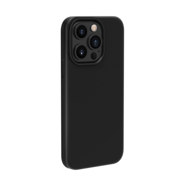 Coque antichoc en gel de silicone doux pour Apple iPhone 13 Pro, Noir satin