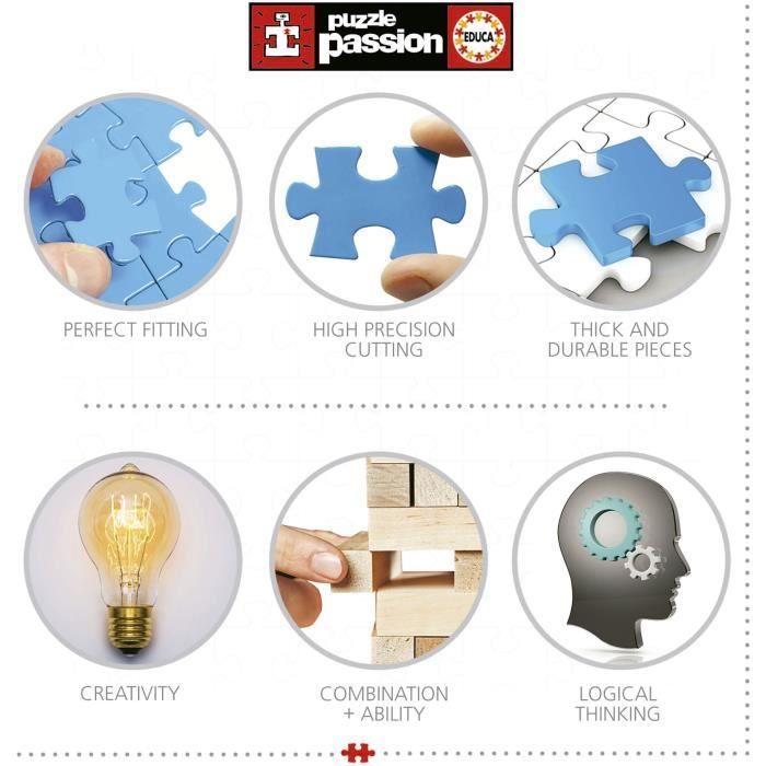 Puzzles progressifs EDUCA La Ville des Lapins 4 puzzles 12 à 25 pièces Pour enfants - vue 8