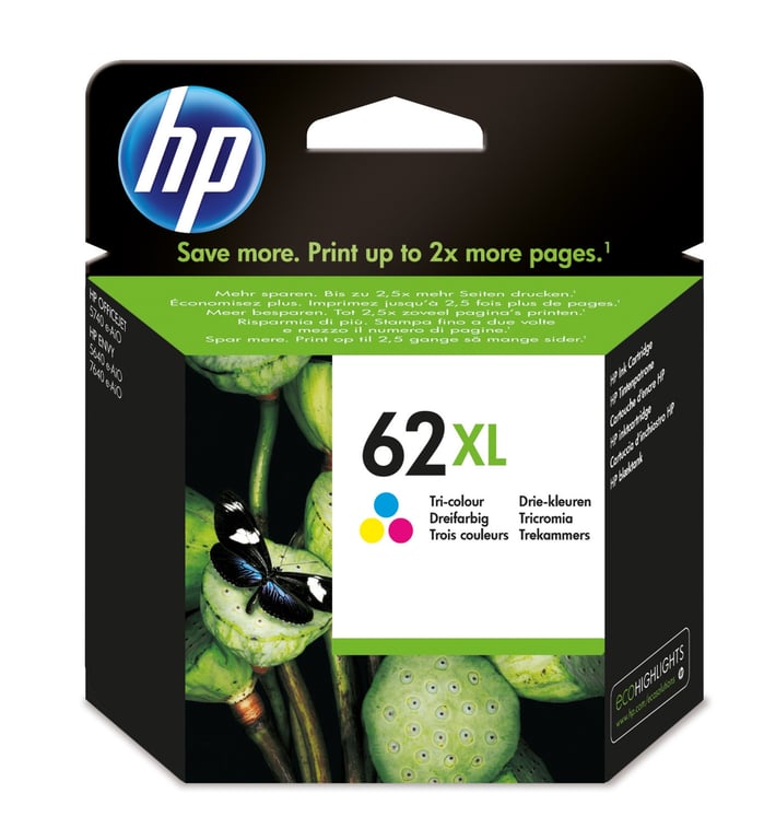 HP Cartouche d'encre couleur Nº62XL - vue 3