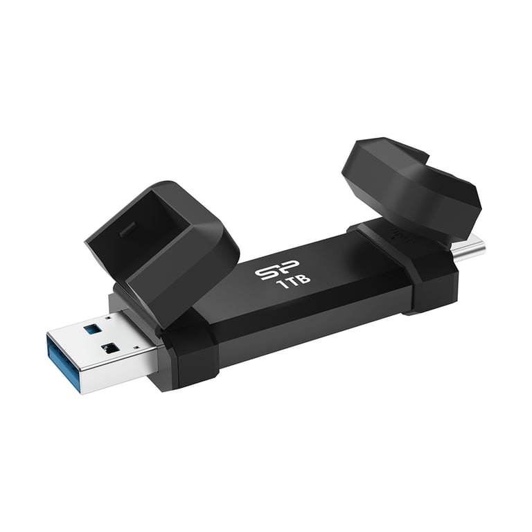 Silicon Power DS72 lecteur USB flash 1 To USB Type-A / USB Type-C 3.2 Gen 2 (3.1 Gen 2) Noir - Neuf