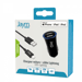aym - Confezione di caricabatterie da auto a 2 porte USB 12W + cavo Lightning da 1 metro compatibile con Lightning MFI Nero