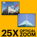 KODAK Pixpro Astro Zoom AZ255 + scheda di memoria SD da 32 GB - Fotocamera digitale bridge da 16 MP, zoom 25X, video HD 1080p, grandangolo 24 mm, LCD 3'', batteria AA - Rosso