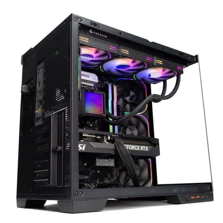PC de bureau PcCom Ultimate AMD Ryzen 7 7800X3D 2TB SSD RTX 5080 Windows 11 Pro - vue 3