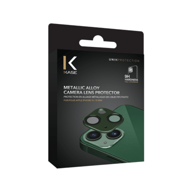Protezione dell'obiettivo in lega metallica per Apple iPhone 13/13 mini, verde Pomona