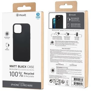Muvit Para Cambio Recycletek Suave Negro Iphone 13 Pro Max