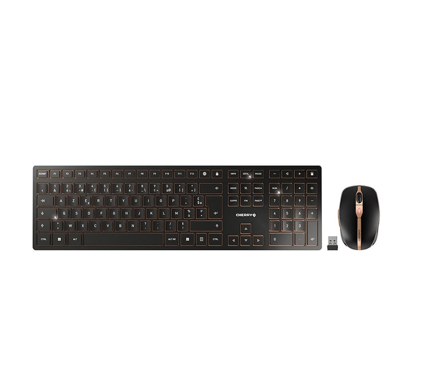 CHERRY DW 9100 SLIM clavier incluse Universel RF sans fil + Bluetooth AZERTY Français Neuf - vue 3