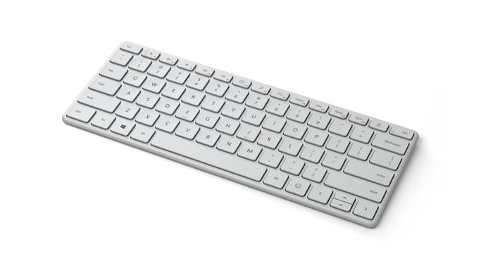 Microsoft Designer Compact Keyboard clavier Bluetooth AZERTY Blanc - Neuf