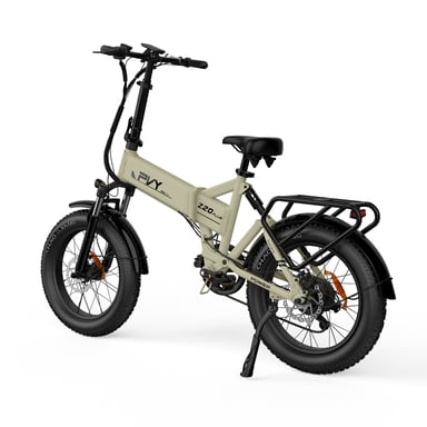 PVY Vélo Électrique Z20 Plus 1000 - Moteur 250W Batterie 48V16.5AH Freins à Disque Hydrauliques Autonomie 120KM - Beige - Neuf Beige - vue 3