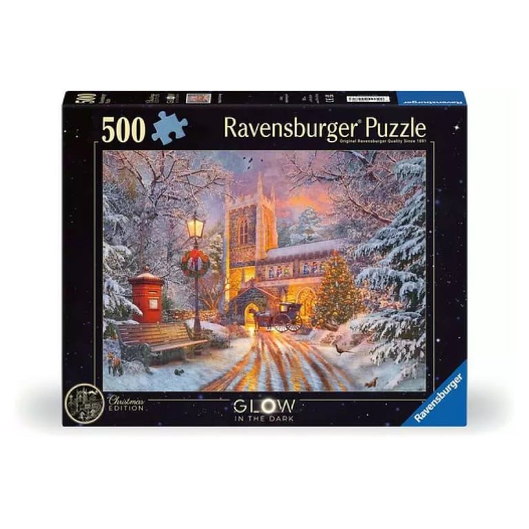Puzzle Phosphorescent 500 pièces Un Noël étincelant Ravensburger France - vue 2