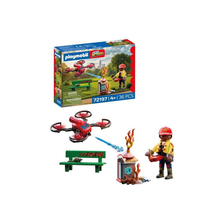 Playmobil City Action 72197 Drone d'extinction des pompiers - vue 4