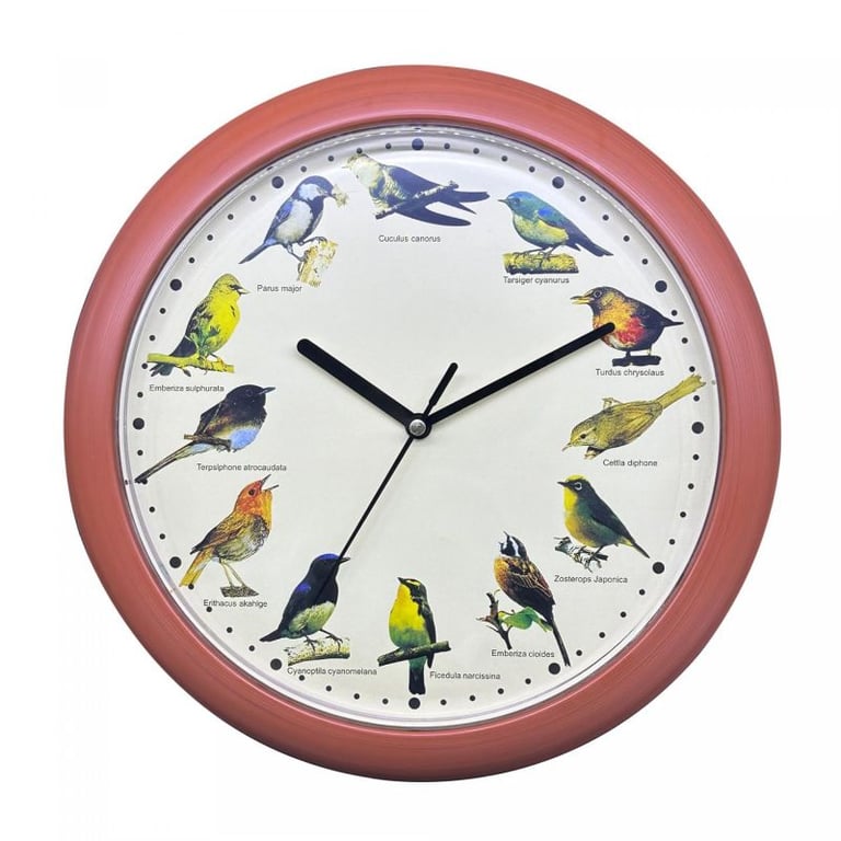 Horloge chant d'oiseau Bois Herzberg HG03701 Neuf