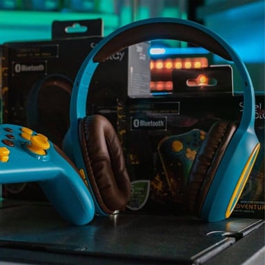 Lexip Adventure Classic Auriculares Inalámbrico y alámbrico Diadema Juego Bluetooth Marrón, Turquesa