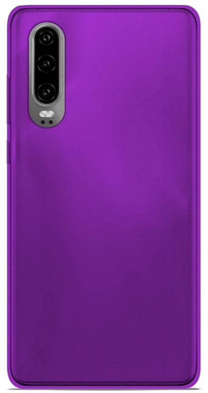 Coque silicone unie compatible Givré Violet Huawei P30