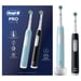 Oral-B Pro 1 PRO1CRSDUO brosse à dents électrique Adulte Brosse à dents rotative oscillante Noir, Turquoise, Blanc