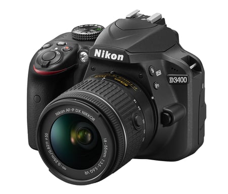 Nikon D3400 Noir - vue 3
