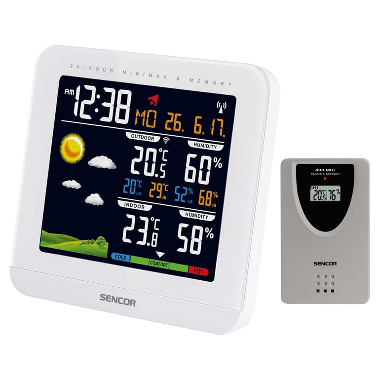 Station météo avec capteur sans fil Sencor SWS 5600 - vue 2