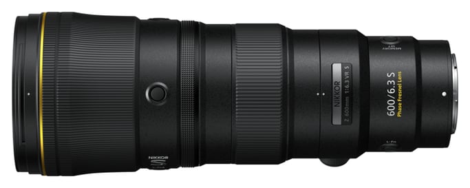Nikon NIKKOR Z 600mm f/6.3 VR S SLR Super teleobjetivo Negro