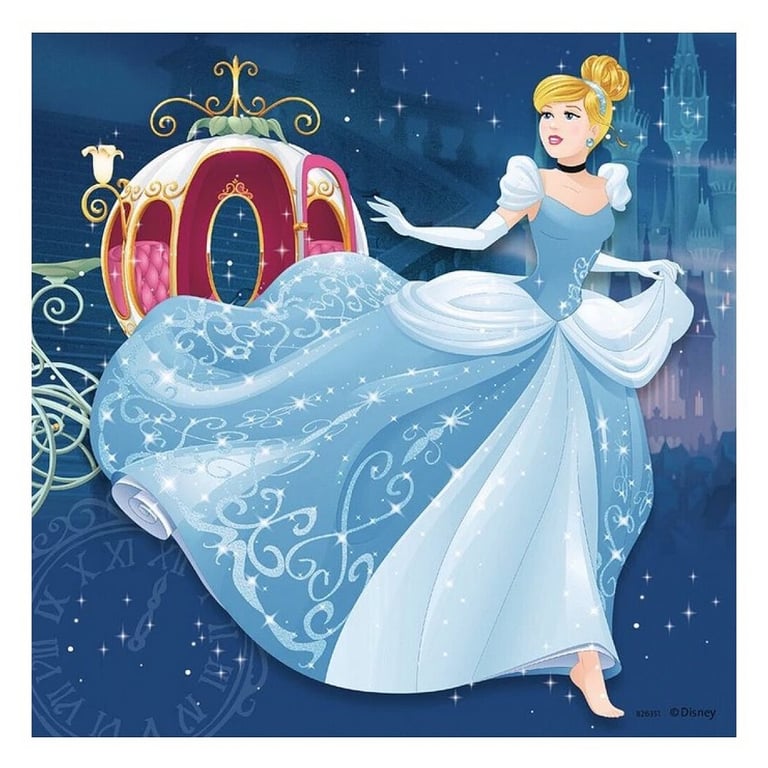 Puzzle 3 x 49 pièces : Princesses Disney : Les aventures des Disney Princesses Ravensburger France - vue 3