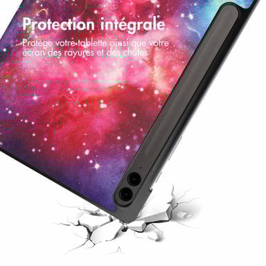 imoshion Coque tablette Design Trifold pour Samsung Galaxy Tab S10 Plus / Tab S9 FE Plus / Tab S9 Plus - Space