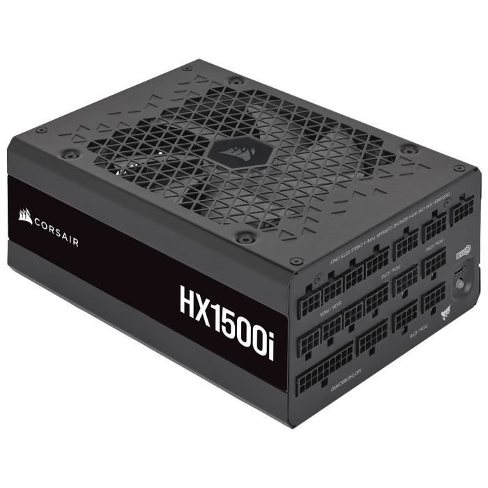 CORSAIR HX1500i Bloc d'alimentation 1500 Watts ATX 3.0 Silencieuse Certifié 80 PLUS Platinum CP 9020261 EU Neuf - vue 3