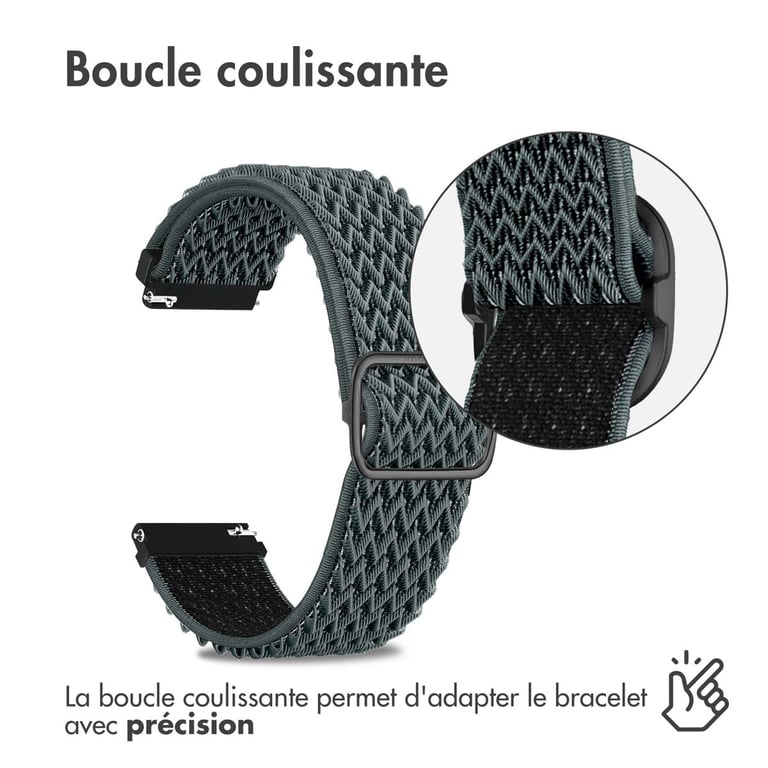 Bracelet 18mm Élastique en nylon - vue 2